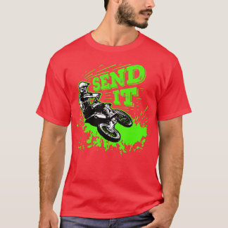 T-shirt Envoyer Le Cadeau Drôle Dirt Vélo Motocross MX Sup