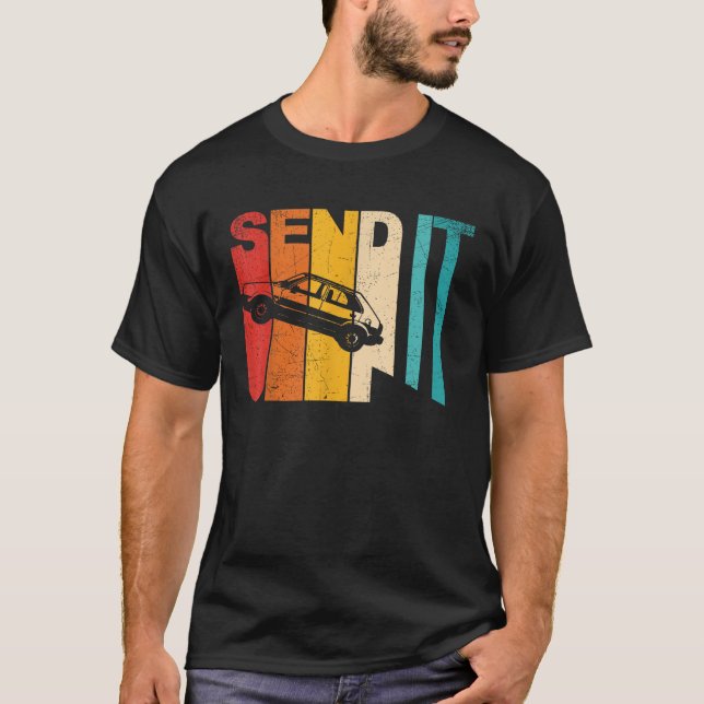 T-shirt Envoyer Le Mème De Voiture De Course (Devant)