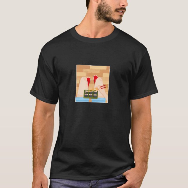T-shirt Envoyer Me Sushi Vaporwave Aesthétique japonais St (Devant)