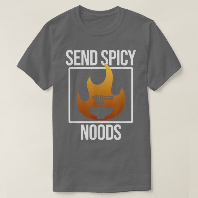 T-shirt Envoyer Noods épicées Anime Kawaii Ramen Noodles L (Design devant)