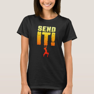 T-shirt Envoyez-le Bloc d'escalade d'escalade Grimpeur gar