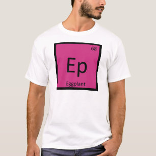 T-shirt Ep - Tableau Périodique de Chimie Légume Aubergine