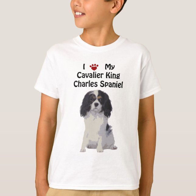 T-shirt Épagneul cavalier du Roi Charles (Devant)