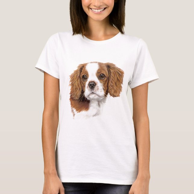 T-shirt : Épagneul de roi Charles cavalier de (Devant)
