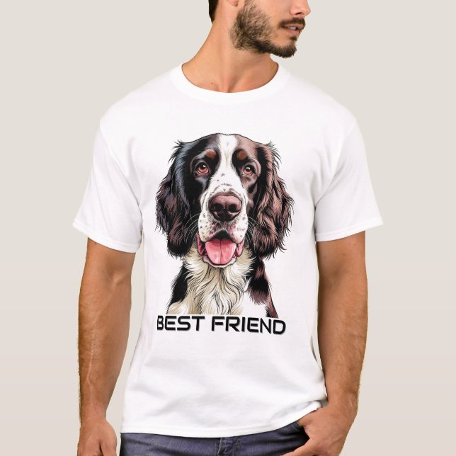 T-shirt Épagneul Springer Anglais Chien (Devant)