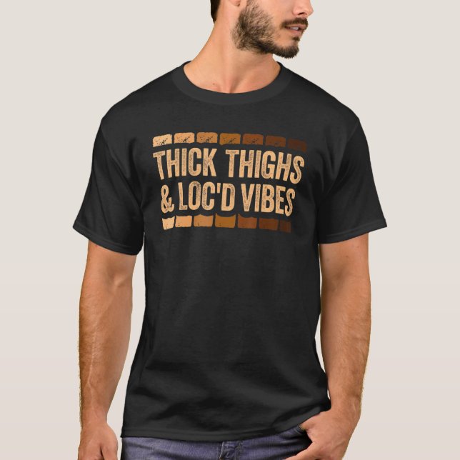 T-shirt Épais Cuisses Et Vibes Loc D T Black Pride (Devant)