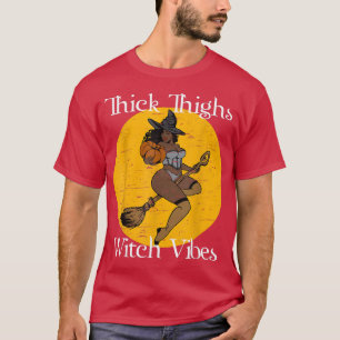T-shirt Épais cuisses Vibes sorcière sorcière Halloween Pa