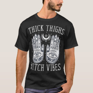 T-shirt Épais cuisses Vibes sorcières Halloween Débardeur