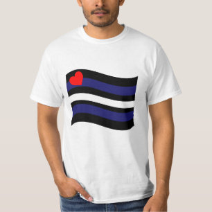 T-SHIRT ÉPAISSEMENT DU DRAPEAU EN CUIR