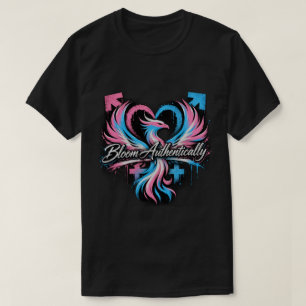 T-shirt "Épanouis-toi authentiquement" Fierté transsexuell