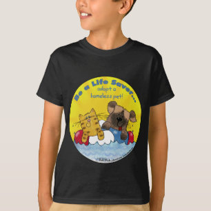 T-shirt Épargne de vie - Adopter des animaux sans abri