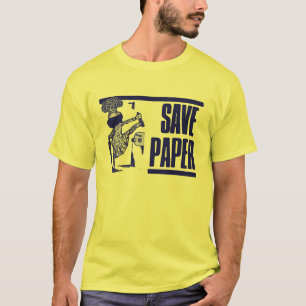 T-shirt Épargnez le papier