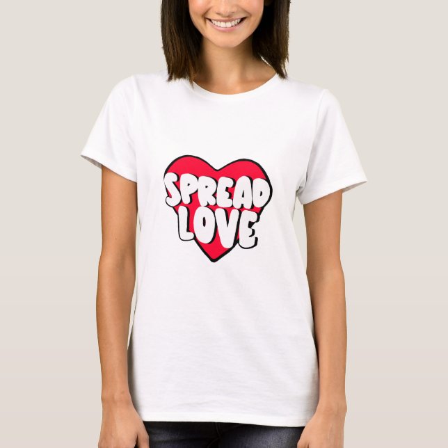 T-shirt Éparpillez l'amour (Devant)