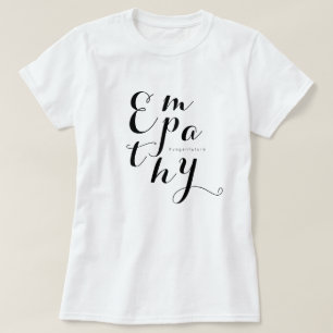 T-shirt ÉPATHIE végétale Script moderne Typographie minima