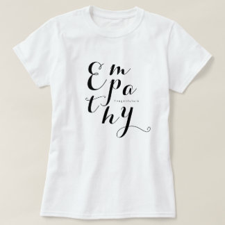 T-shirt ÉPATHIE végétale Script moderne Typographie minima