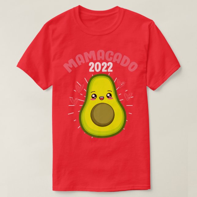 T-shirt Epectant Mère 2022 Mamacado Baby Maman Grossesse (Design devant)