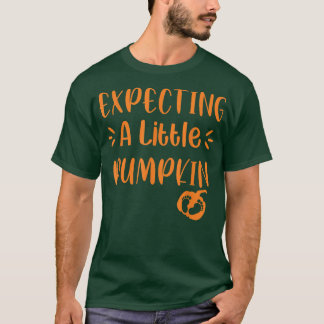 T-shirt Epecting Little Citrouille Pregancy Automne Et