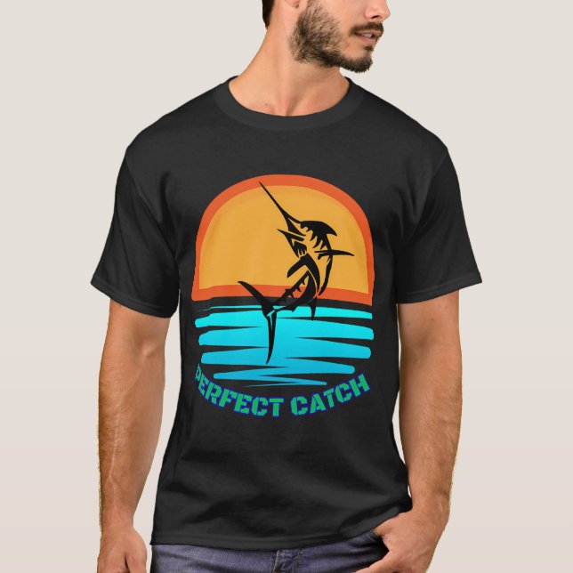 T-shirt Épée de pêche de base espadon design (Devant)