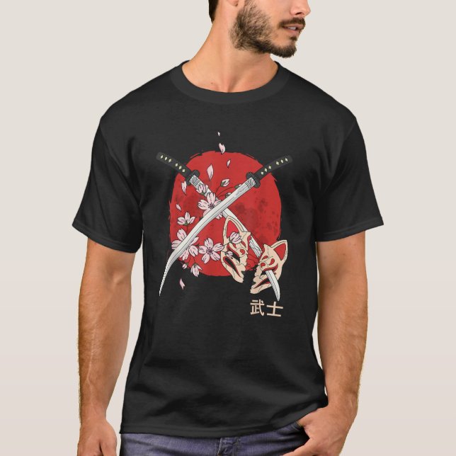 T-shirt Épée de samouraï japonaise ancienne katana (Devant)