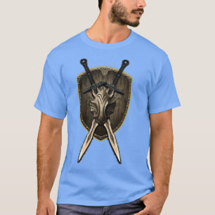 T-shirt épée et bouclier vikings