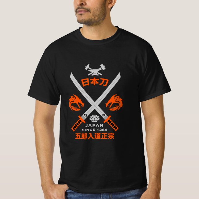T-shirt Épée japonaise Katana (Devant)