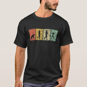 T-shirt Épéiste Évolution De L'Homme Escrime Drôle Rétro 7