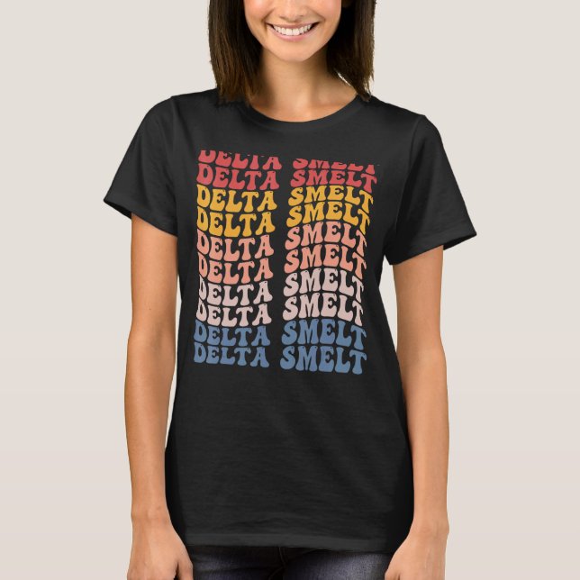 T-shirt Éperlans Delta Groovy Rétro Poisson (Devant)