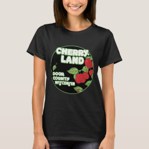 T-shirt Ephemera vintage, comté de Cherryland Door, Wiscon