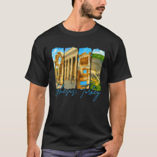 T-shirt Ephesus Turquie Voyager Voyage Brushstroke Me Retr