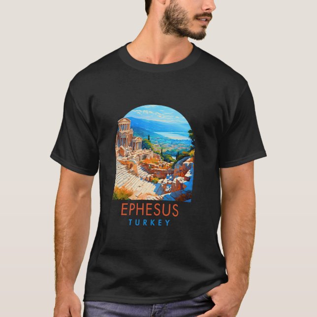 T-shirt Ephesus Voyager Voyage Voyage Voyage Été Vacances  (Devant)