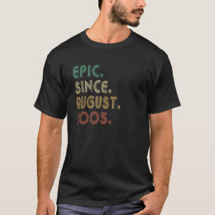 T-shirt Epic 17 ans depuis août 2005 17e anniversaire