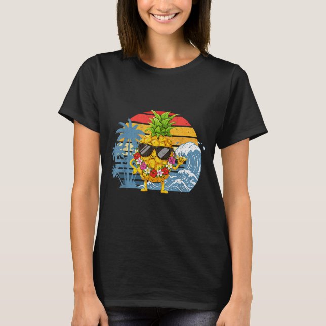 T-shirt Epic Aloha Hawaiian Pineapple Sign Hawaii Shaka (Devant)