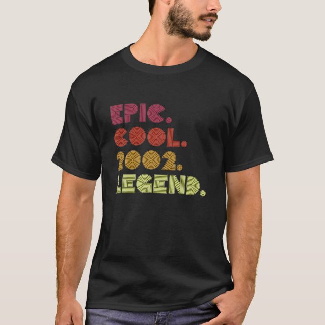 T-shirt Epic Cool 2002 Légende - 20E Anniversaire 20 Ans (Devant)