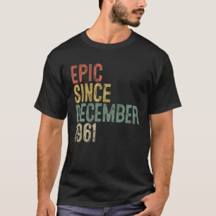 T-shirt Epic Depuis Décembre 1961 60E Cadeau Anniversaire