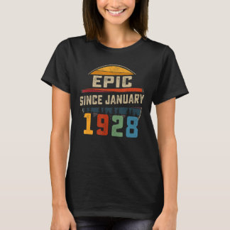 T-shirt Epic depuis janvier 1928 95e anniversaire 95 ans O