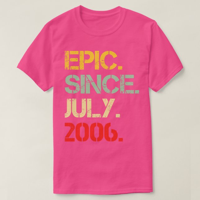 T-shirt Epic Depuis Juillet 2006 (Design devant)