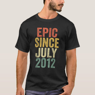 T-shirt Epic depuis juillet 2012 7e anniversaire Gif