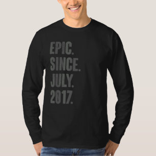 T-shirt Epic depuis juillet 2017 5 ans 5e anniversaire