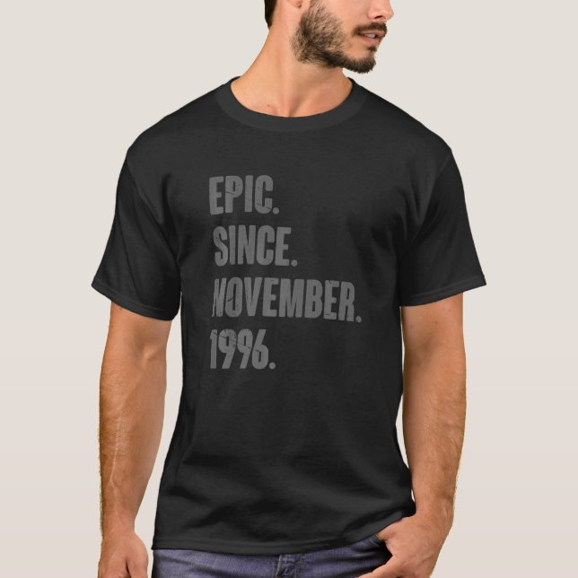 T-shirt Epic depuis novembre 1996 26 ans 26e anniversaire (Devant)