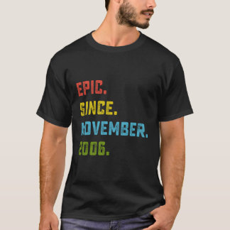 T-shirt Epic Depuis Novembre 2006 17E Anniversaire Don 17 