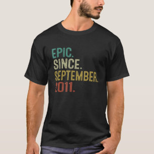 T-shirt Epic depuis septembre 2011 Vintage 11ème anniversa