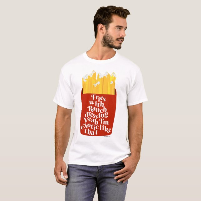 T-shirt Epic Fries Avec Ranch Slogan (Devant entier)