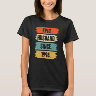 T-shirt Epic Husband Since 1994 Vintage 28th Wedding Anive