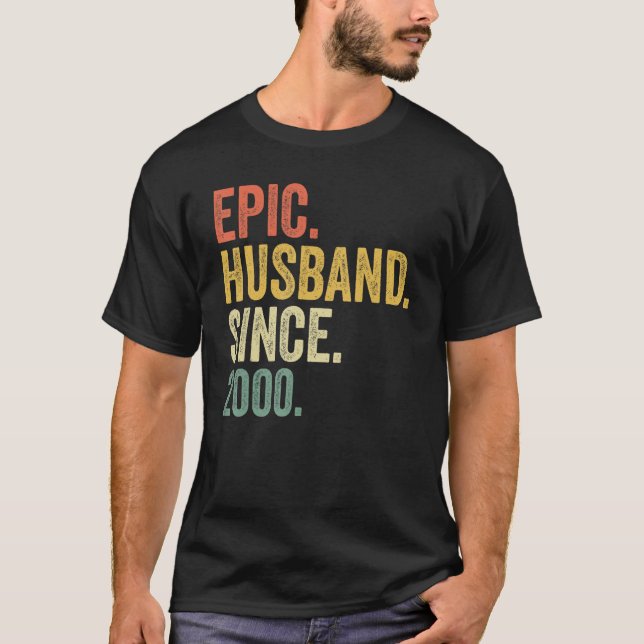 T-shirt Epic Husband Since 2000 23 Years 23rd Wedding Anni (Devant)