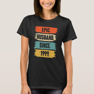 T-shirt Epic Mari depuis 1999 Vintage 23ème Mariage Anive