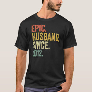 T-shirt Epic Mari depuis 2012 11 ans 11e Mariage Anni