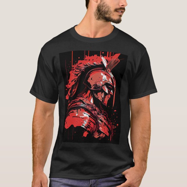 T-shirt Epic Motivational Spartan Warrior Trojan Warrior G (Devant)