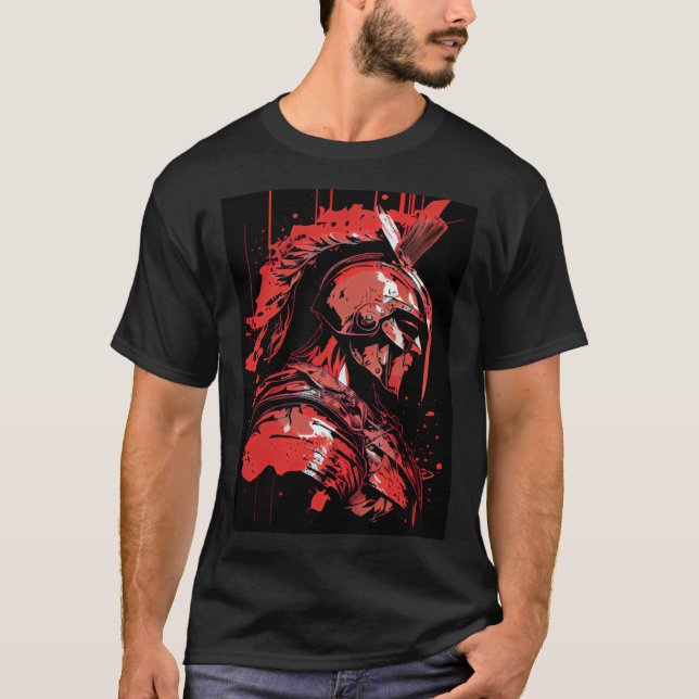 T-shirt Epic Motivationnel Spartan Guerrier Trojan Guerrie (Devant)