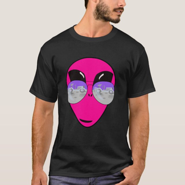 T-shirt Epic Shades Alien Head Design (Devant)