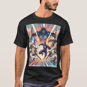 T-shirt Epic Superhero Showdown